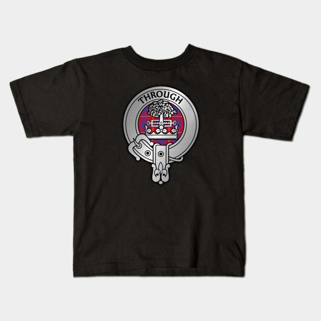 Clan Hamilton Crest & Tartan Kids T-Shirt by Taylor'd Designs